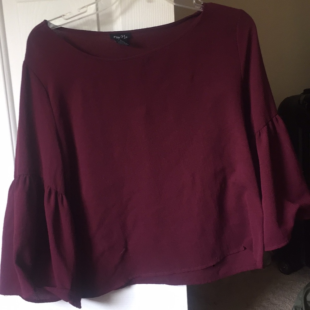 Burgundy blouse